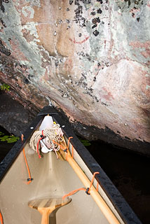 Canoe at Pictographs