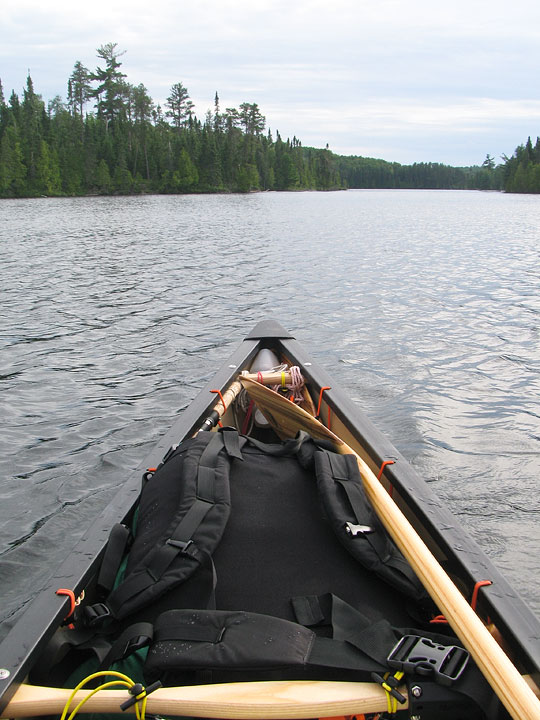 Emerging onto Louisa Lake