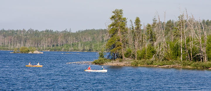 Family paddles by