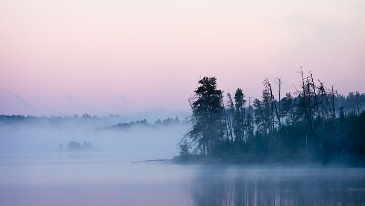 Wet Lake sunrise colors