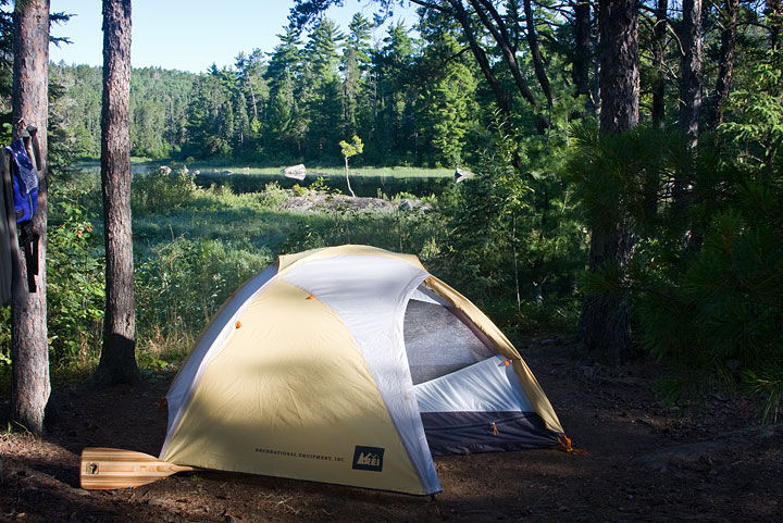 Tent and bay