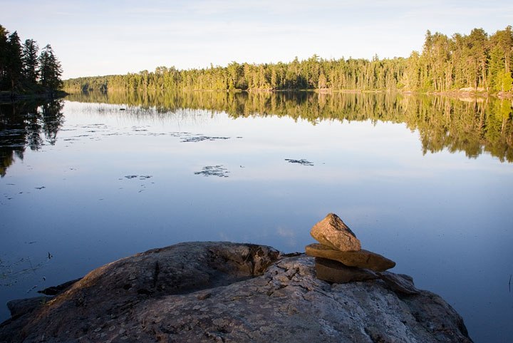 Campsite's inuksuk