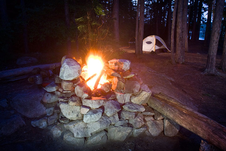 Evening fire