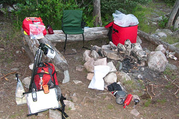 Fauquier Lake campsite 2