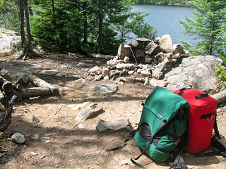 Packed up at Glacier Lake