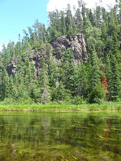 Cliffs along McEwen Creek