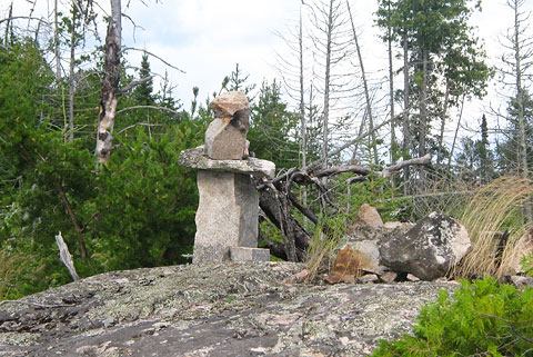 Inuksuk occupies campsite