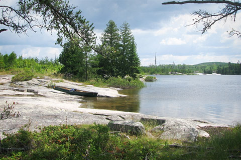 Portage around Bald Rock Falls