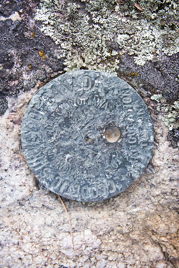 Survey marker close