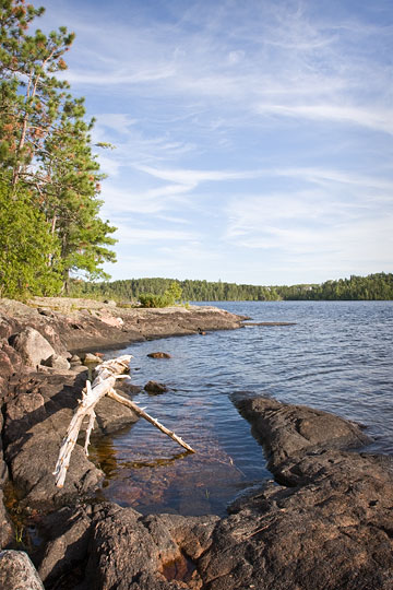 Southwest shore